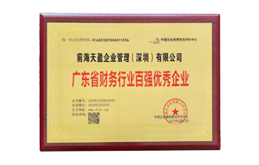 2021年廣東省財(cái)務(wù)行業(yè)百強(qiáng)優(yōu)秀企業(yè)